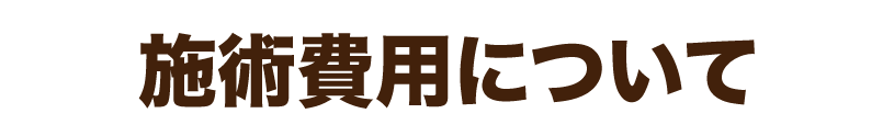 施術費用について
